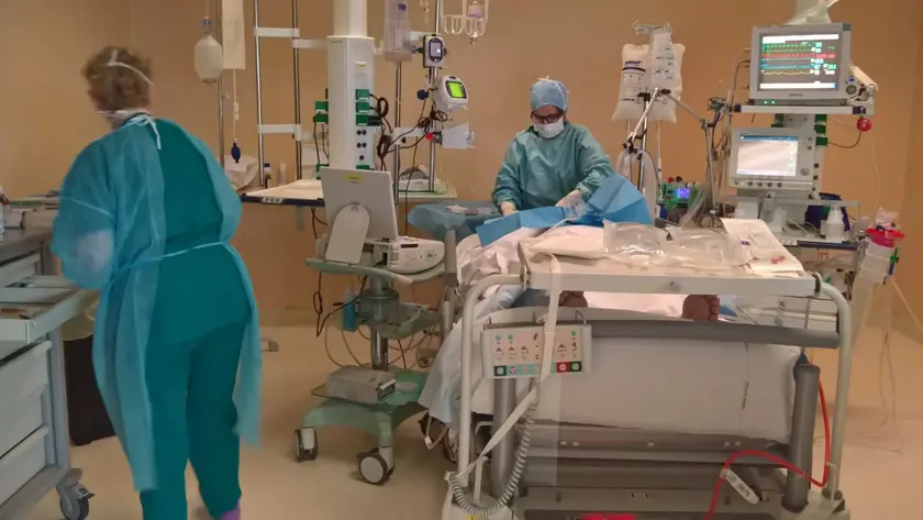 Il reparto di Rianimazione dell'ospedale dell'Angelo a Mestre