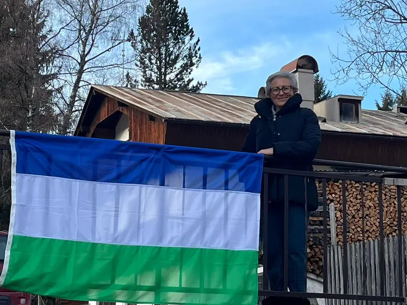 Elsa Zardini, storica presidente dell’Union de i Ladis de Anpezo, l’ULd’A