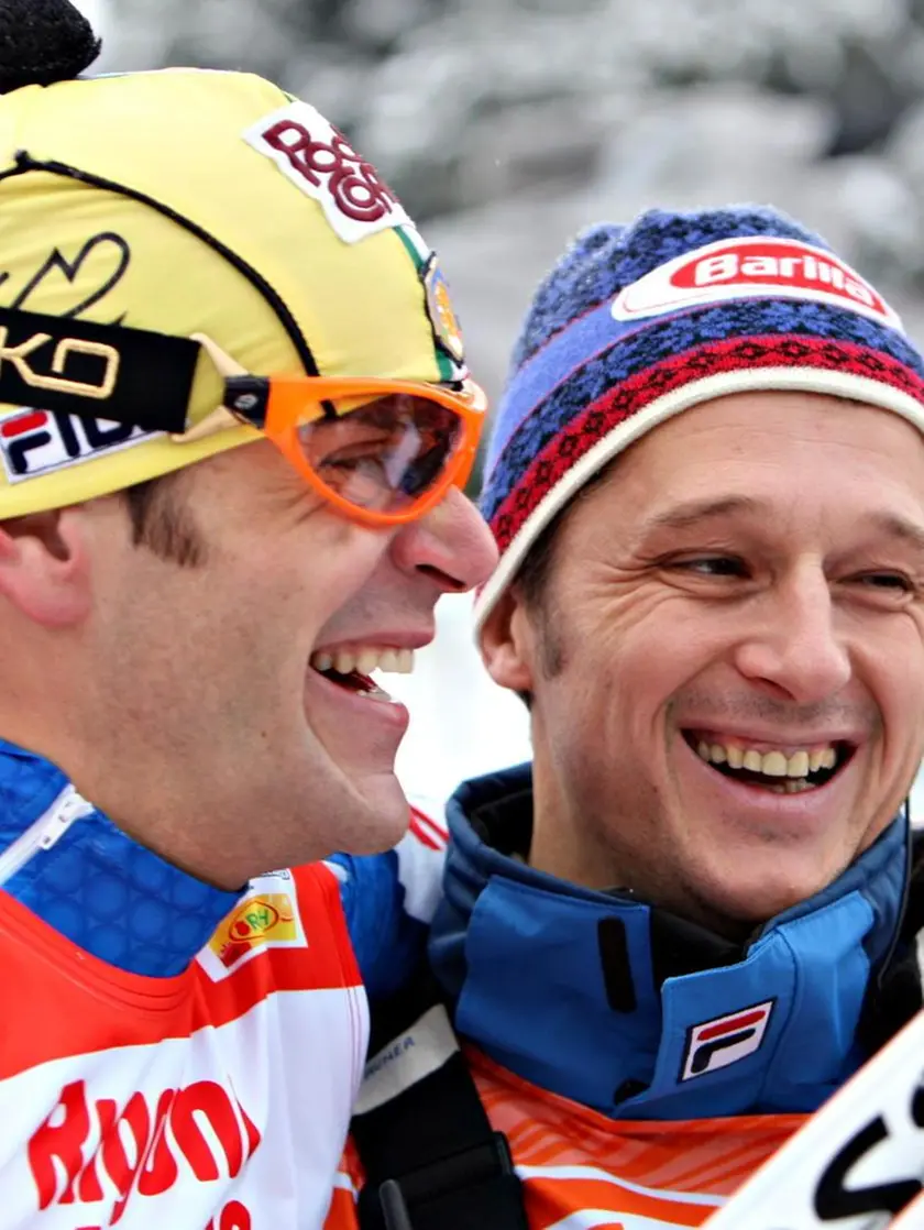 Pietro Piller Cottrer e Silvio Fauner, due dei grandi che non hanno portato la fiamma olimpica