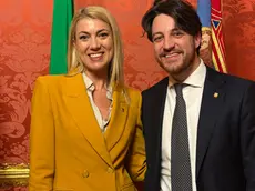 Laura Besio con il presidente della Regione Alberto Stefani