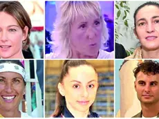 Alcuni tedofori della tappa veneziana: dall'alto in senso orario Cristina Capotondi, Gloria Rogliani, Ileana Salvador, Andrea Corazza, Daniela Mogurean e Luisella Schiavon