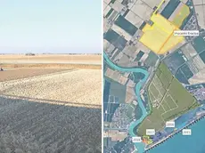 L'area dove sorgerà l'impianto