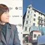 Carla Medri, vicepresidente degli albergatori di Cortina e, a destra il nuovo hotel Ampezzo in fase di ristrutturazione