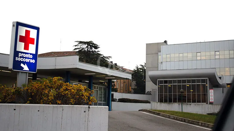 L'ingresso del pronto soccorso all'ospedale Ca' Foncello di Treviso
