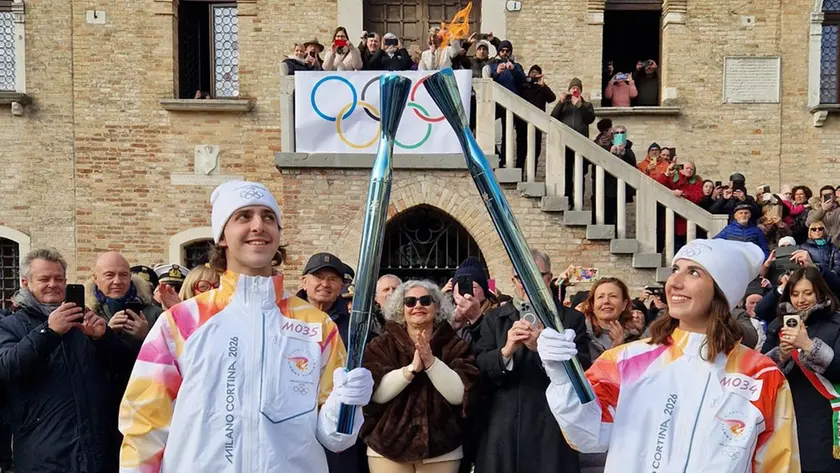 Il kiss in centro a Portogruaro