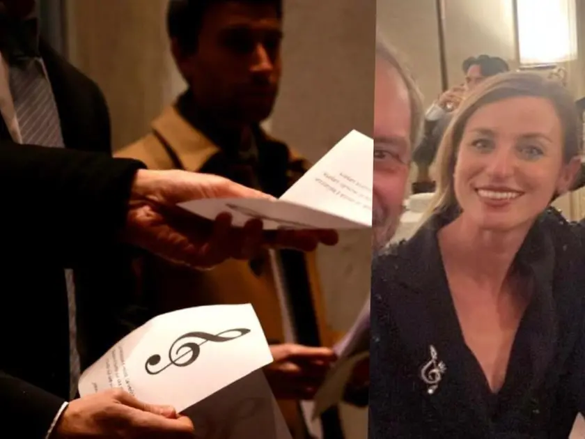 I volantini ieri alla Fenice e Beatrice Venezi a Pisa