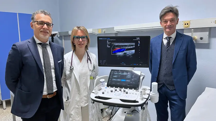 L'ecografo in dotazione alla Medicina di San Donà