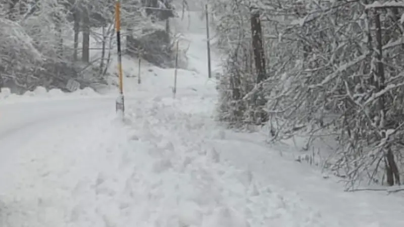 L'intensa nevicata in Cima Grappa