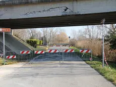I lavori sul ponte della SR 43