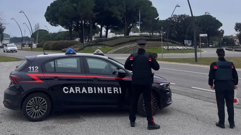 Un intervento dei carabinieri