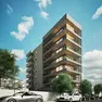 Il rendering dell'edificio Luxe 7