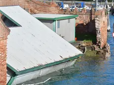 Un' immagine del cedimento