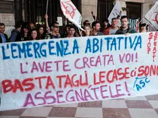 Una protesta per l'abitare