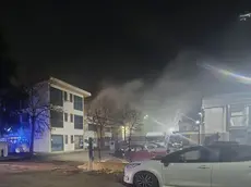 L'incendio nell'azienda di via delle Industrie a Marcon