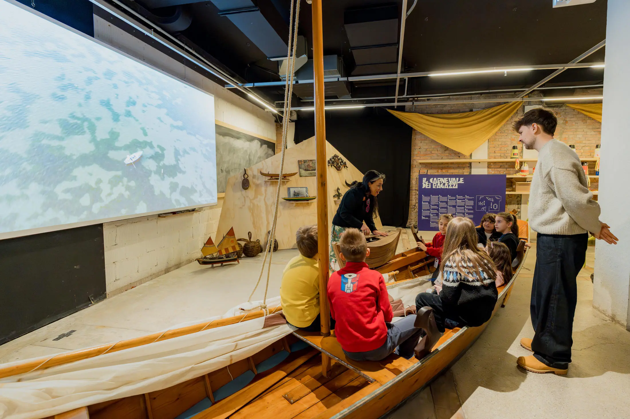Uno dei laboratori del Carnevale dei ragazzi
