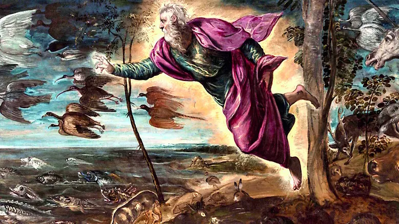 La creazione degli animali è una delle tre tele del Tintoretto che appartengono alle Gallerie dell’Accademia
