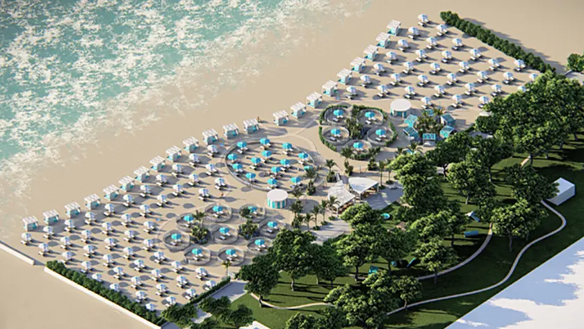Il rendering del futuro Lido di Fido