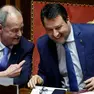 Roberto Calderoli e Matteo Salvini