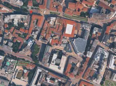 Una veduta dall'alto di Villa Settembrini a Mestre