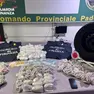 Parte della droga sequestrata ai due presunti corrieri