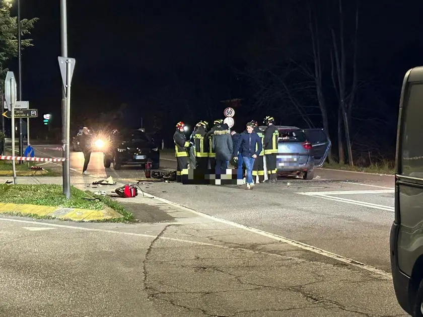 Il luogo dell'incidente. Foto Pòrcile