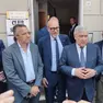 Al centro Michele Zuin tra Flavio Tosi a sinistra e Antonio Tajani a destra