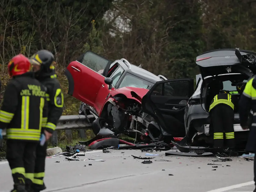 La scena impressionante dell'incidente sulla Triestina a Ca' Noghera