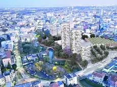 Una veduta della “Nuova Castelvecchio”, il piano da 150 milioni del gruppo Alì per l’ex ospedale