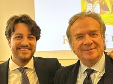 Il presidente della regione Alberto Stefani con l'assessore alla sanità Gino Gerosa