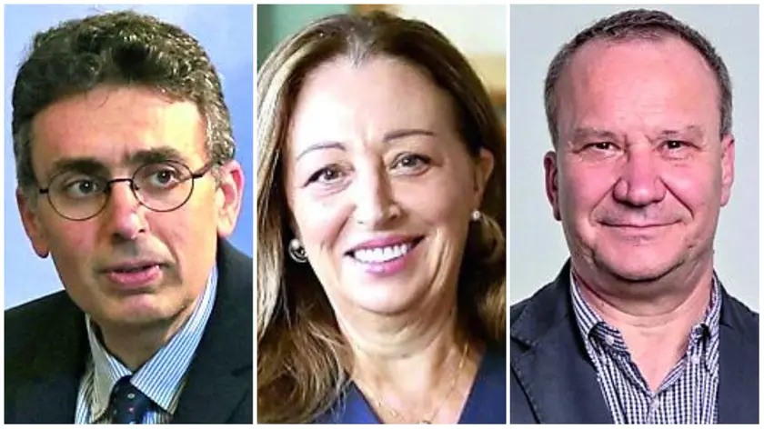 Da sinistra Antonio Parbonetti, Daniela Mapelli e Gaudenzio Meneghesso