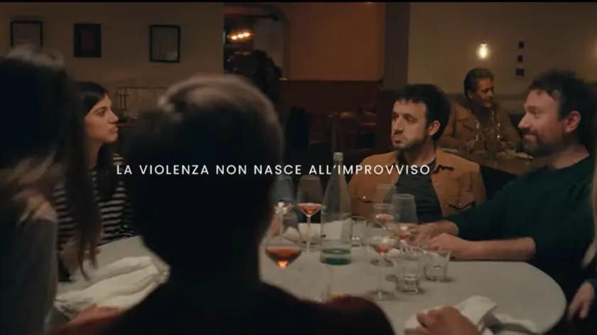 Un frame del nuovo spot della Fondazione Cecchettin contro la violenza di genere