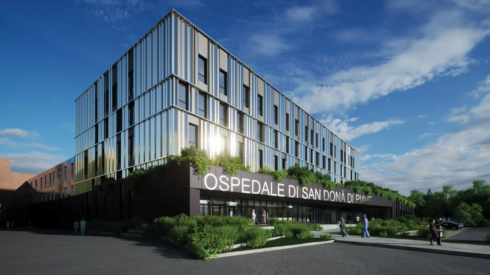 Il rendering dell'ospedale di San Donà