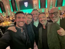 Da sinistra:Tomaello e Costalonga (Lega), il candidato Venturini, Speranzon (FdI) e Zuin (Fi)