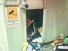 Il chiosco a soqquadro