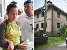 A sinistra Mailyn Castro Monsalvo, a destra la villetta degli orrori in via dei Lotti, a Gemona