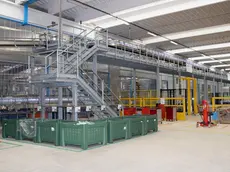 Una linea di produzione dell'Acqua Vera