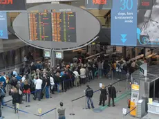 Il tabellone dell’aeroporto Marco Polo di Venezia