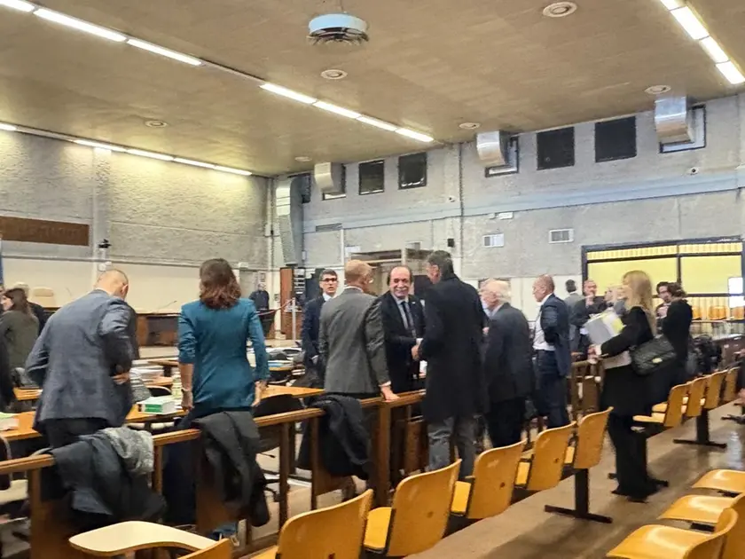 Un'udienza dell'Inchiesta Palude