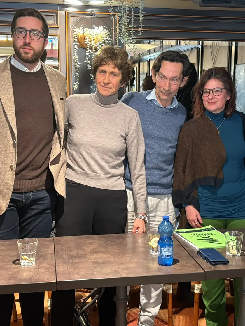 Gasparinetti (al centro) con i candidati alle comunali di Venezia