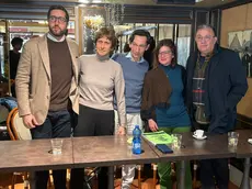 Gasparinetti (al centro) con i candidati alle comunali di Venezia