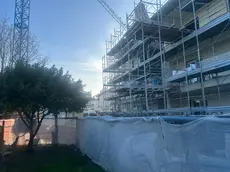 Il cantiere dove è avvenuto l'incidente sul lavoro