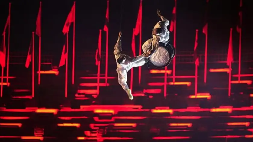 Un momento della cerimonia di apertura