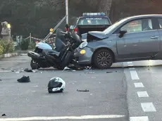 L'incidente a Cavallino Treporti (foto Bortoluzzi)