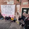 La protesta dei genitori della primaria Diedo a Venezia