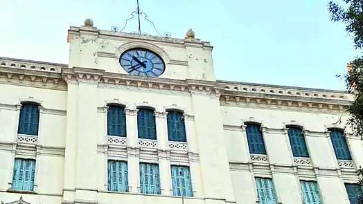 L’ingresso dell’hotel Des Bains, al Lido di Venezia