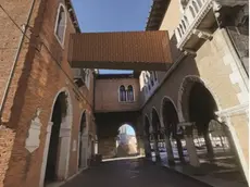 La passerella progettata dai cinque architetti veneziani