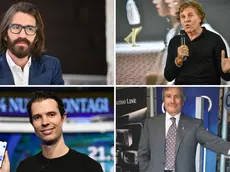 A sinistra, in alto Leonardo Maria Del Vecchio, in basso Luca Ferrari. A destra, in alto Renzo Rosso e in basso Giuseppe De Longhi