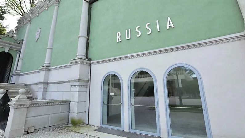 Il padiglione della Russia ai Giardini della Biennale a Venezia