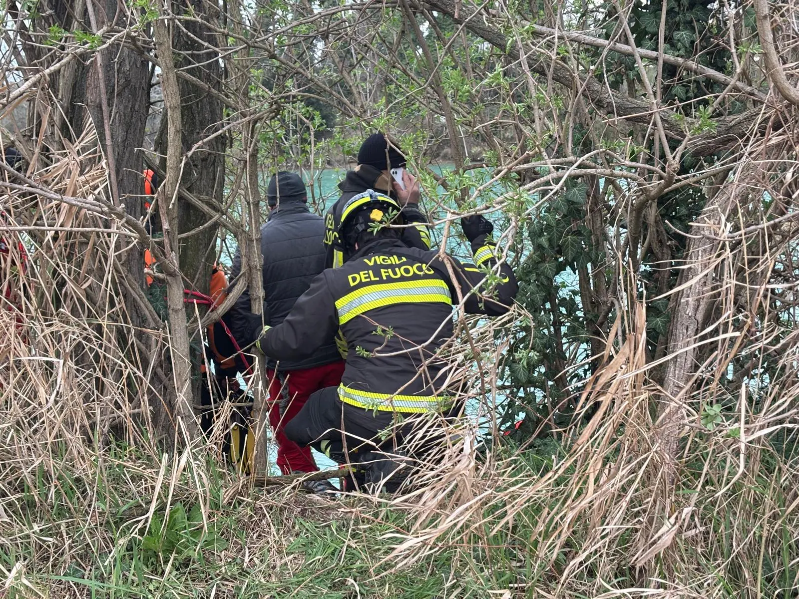 Il luogo del ritrovamento (foto Bortoluzzi)