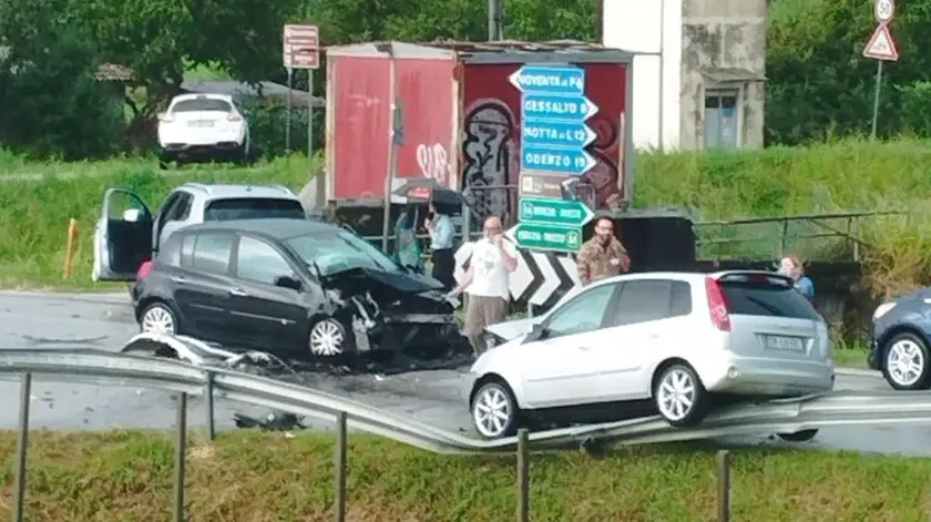 Uno degli ultimi incidenti avvenuti lungo la strada